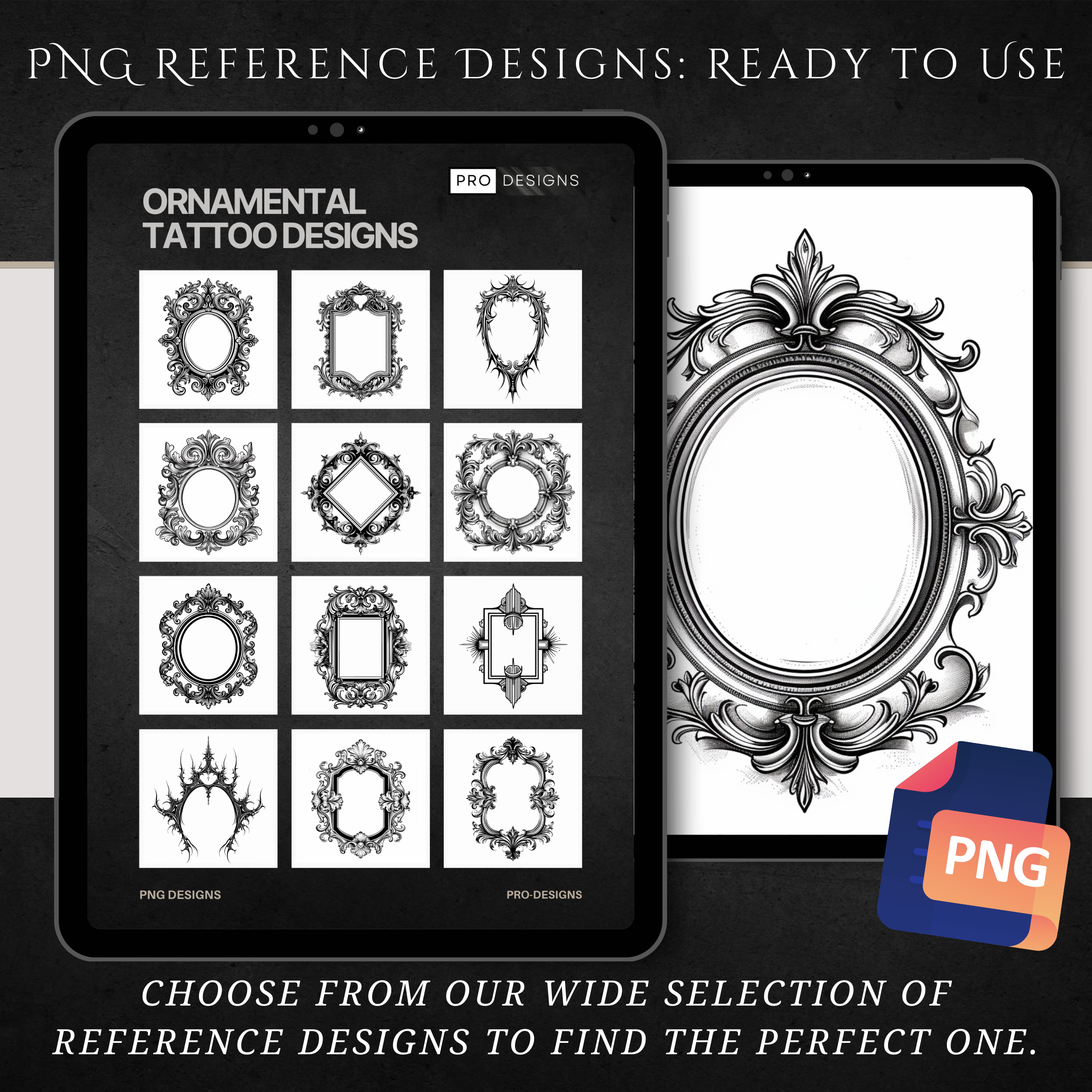 "Ornamental Frames" – Intricate & Decorative Tattoo Designs Featuring Ornamental Borders
