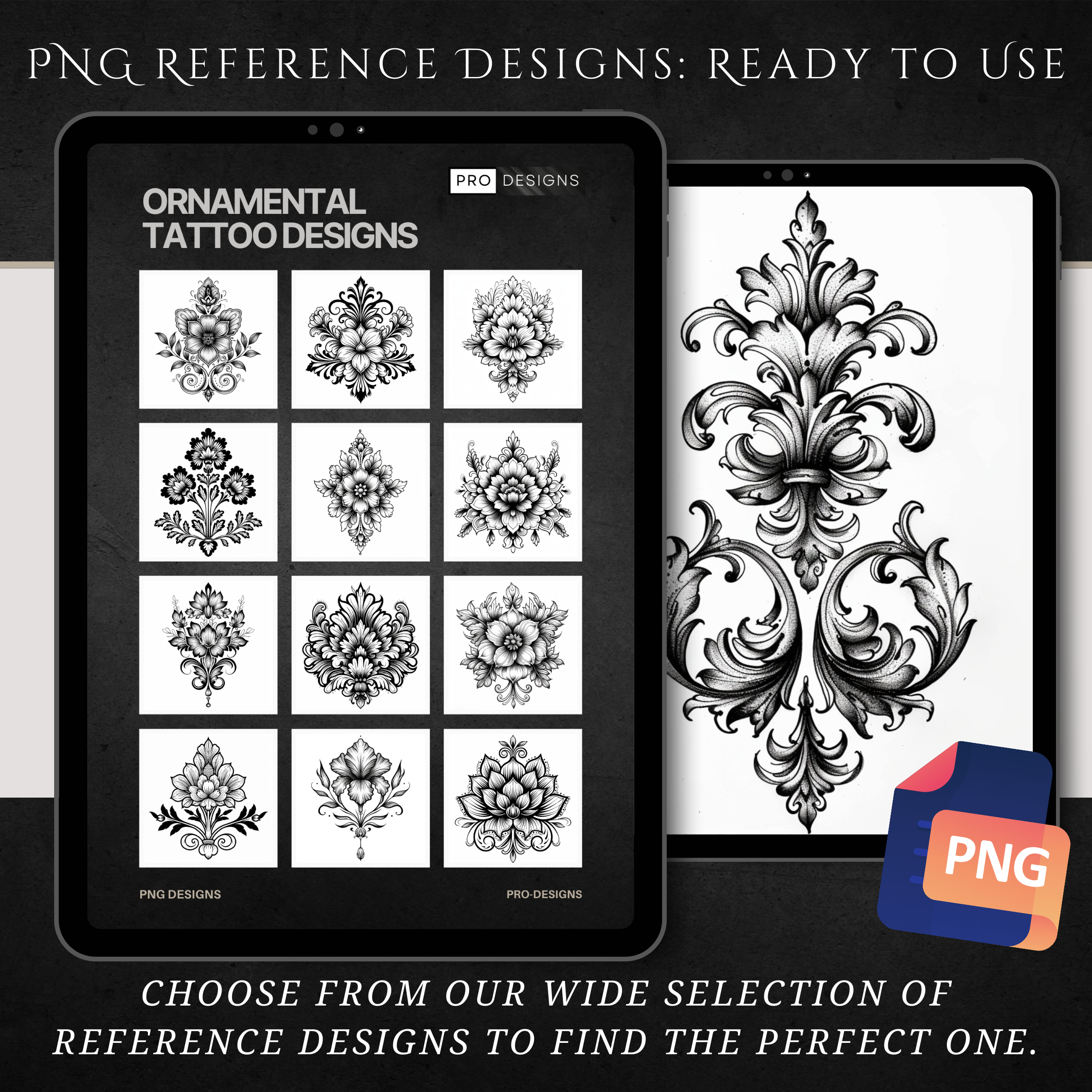 "Ornamental Floral" – Elegant & Decorative Tattoo Designs Inspired by Ornamental Florals
