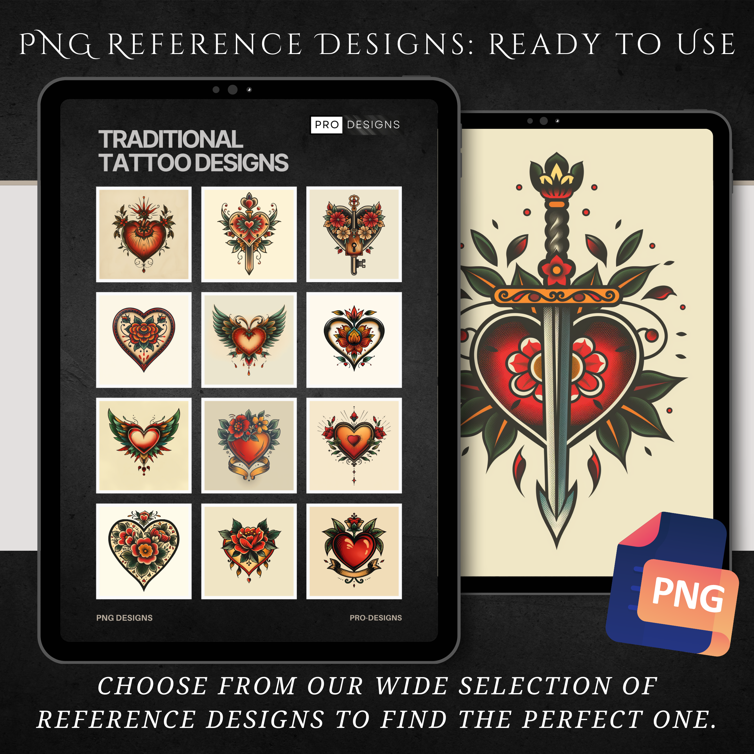 "Traditional Hearts" – Bold & Iconic Tattoo Designs Inspired by Classic Heart Motifs