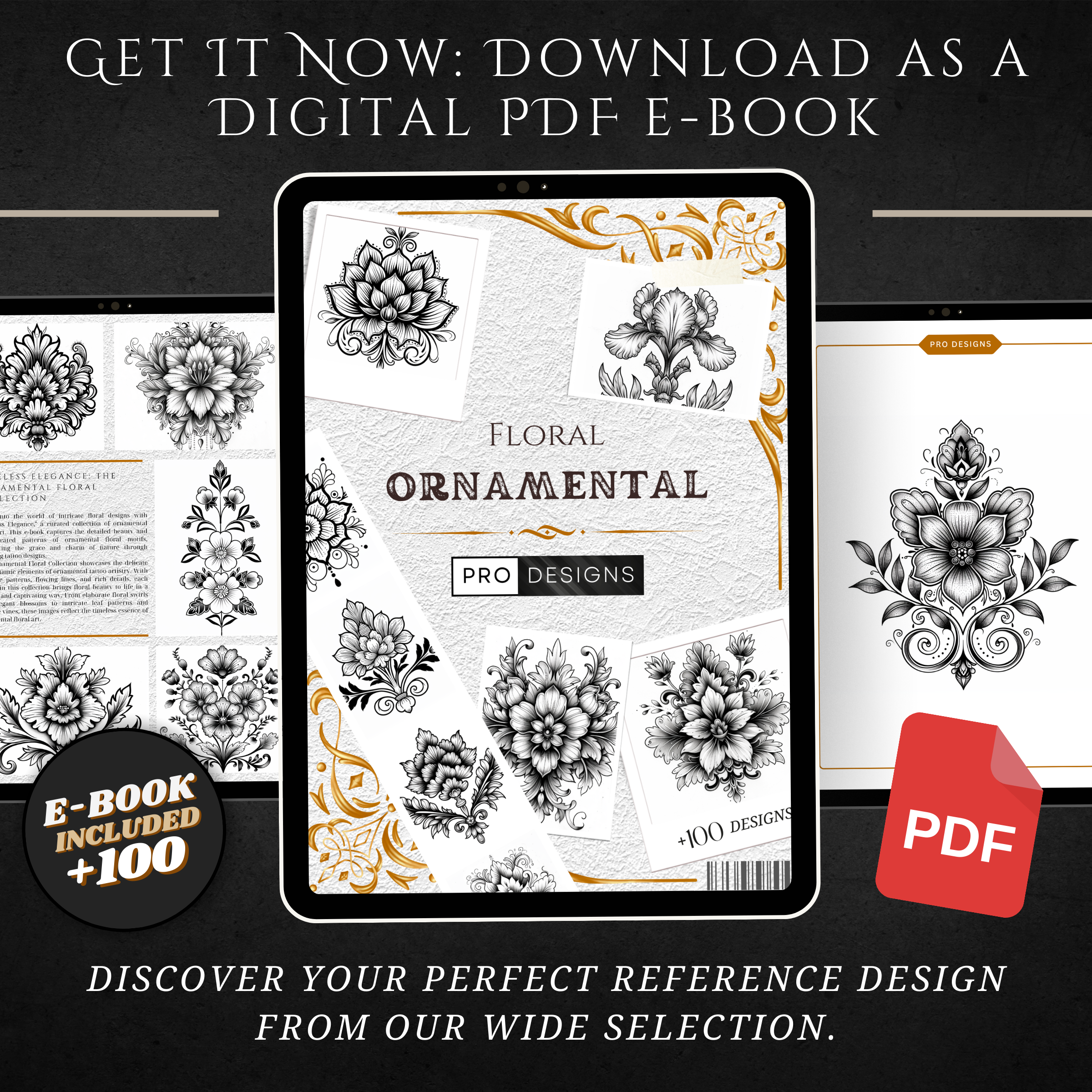 "Ornamental Floral" – Elegant & Decorative Tattoo Designs Inspired by Ornamental Florals