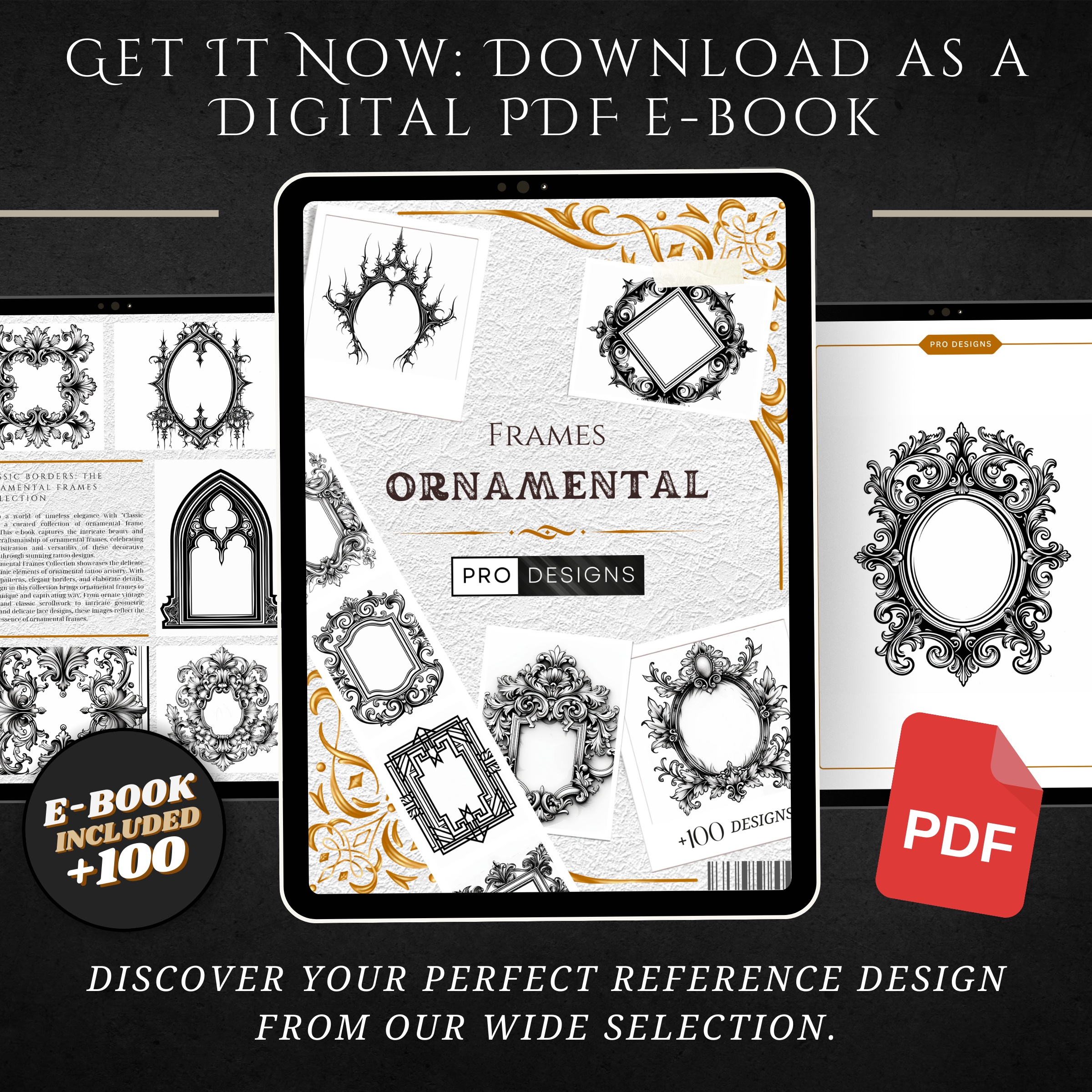 "Ornamental Frames" – Intricate & Decorative Tattoo Designs Featuring Ornamental Borders
