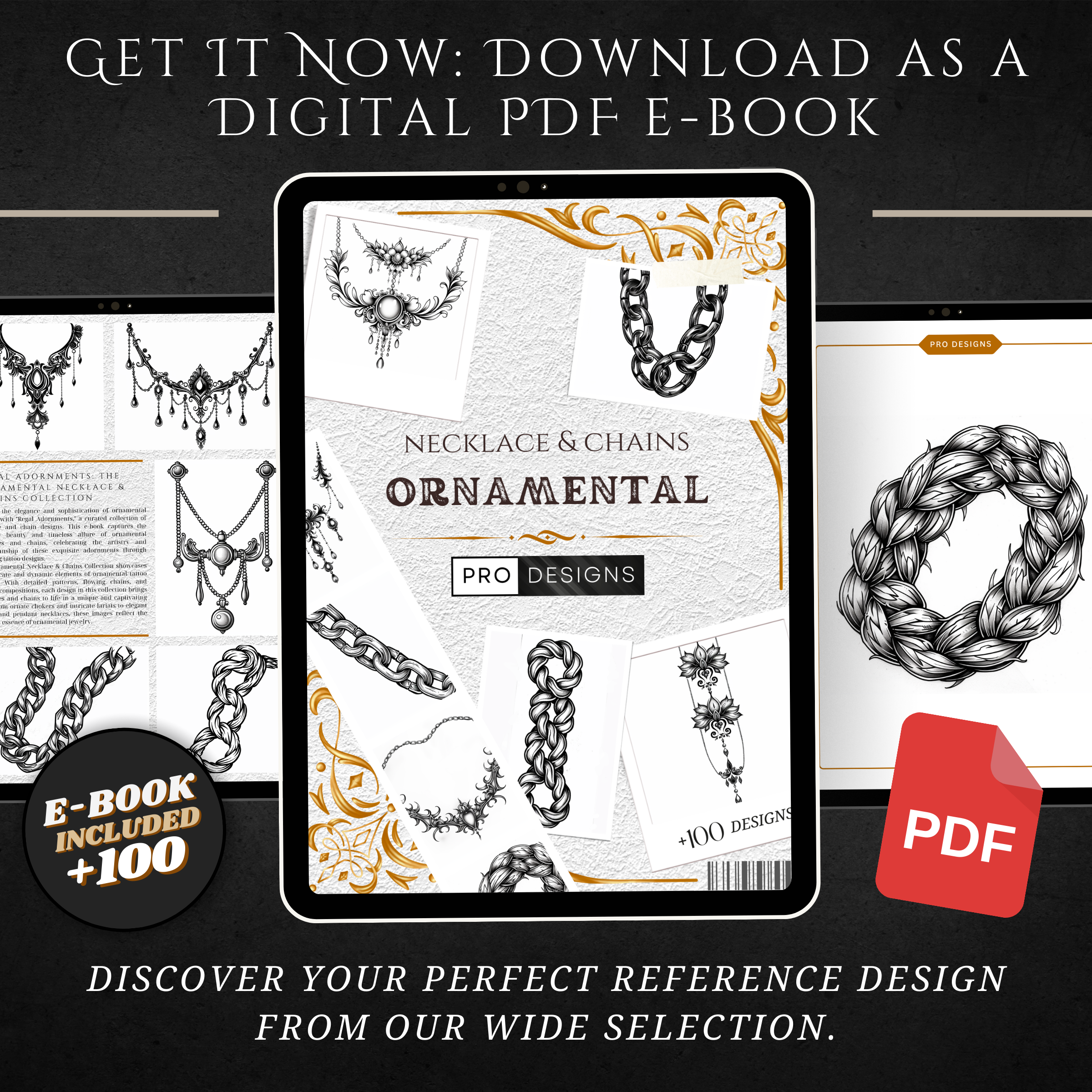 Ornamental Necklaces & Chains – Intricate Tattoo Designs with Elegant Detailing