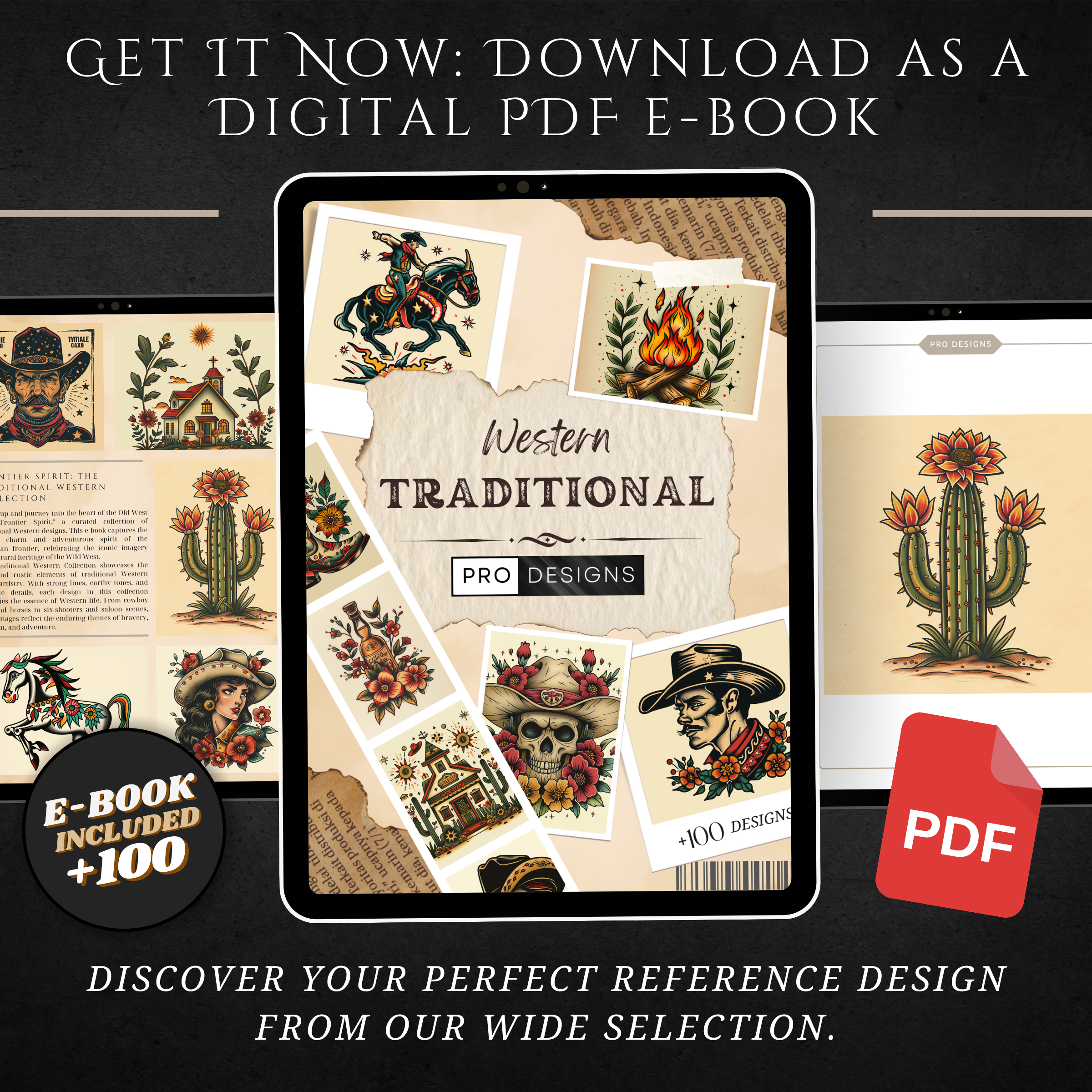 "Traditional Western" – Bold Tattoo Designs Inspired by the Wild West