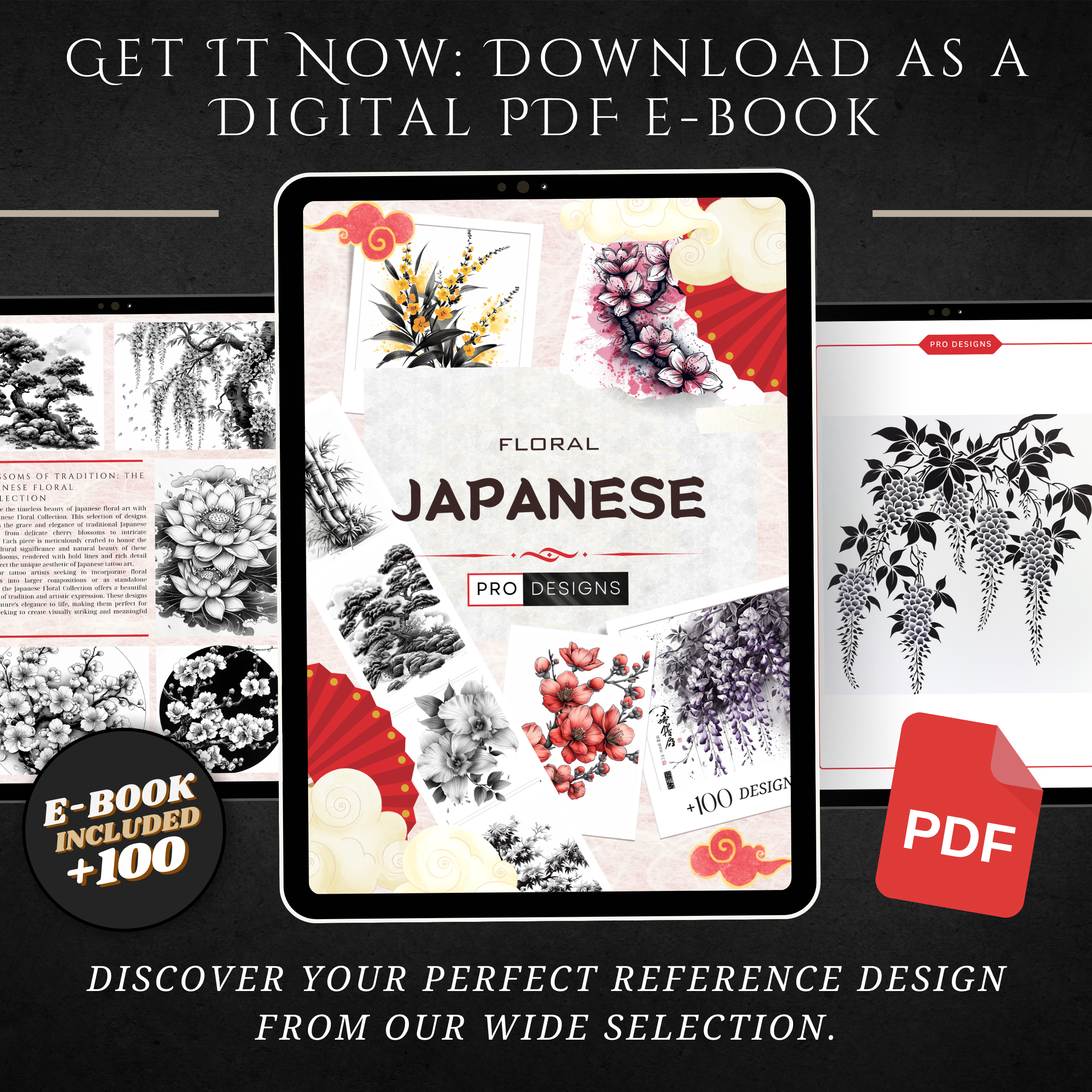 "Japanese Floral" – Elegant Tattoo Designs Inspired by Traditional Japanese Flowers