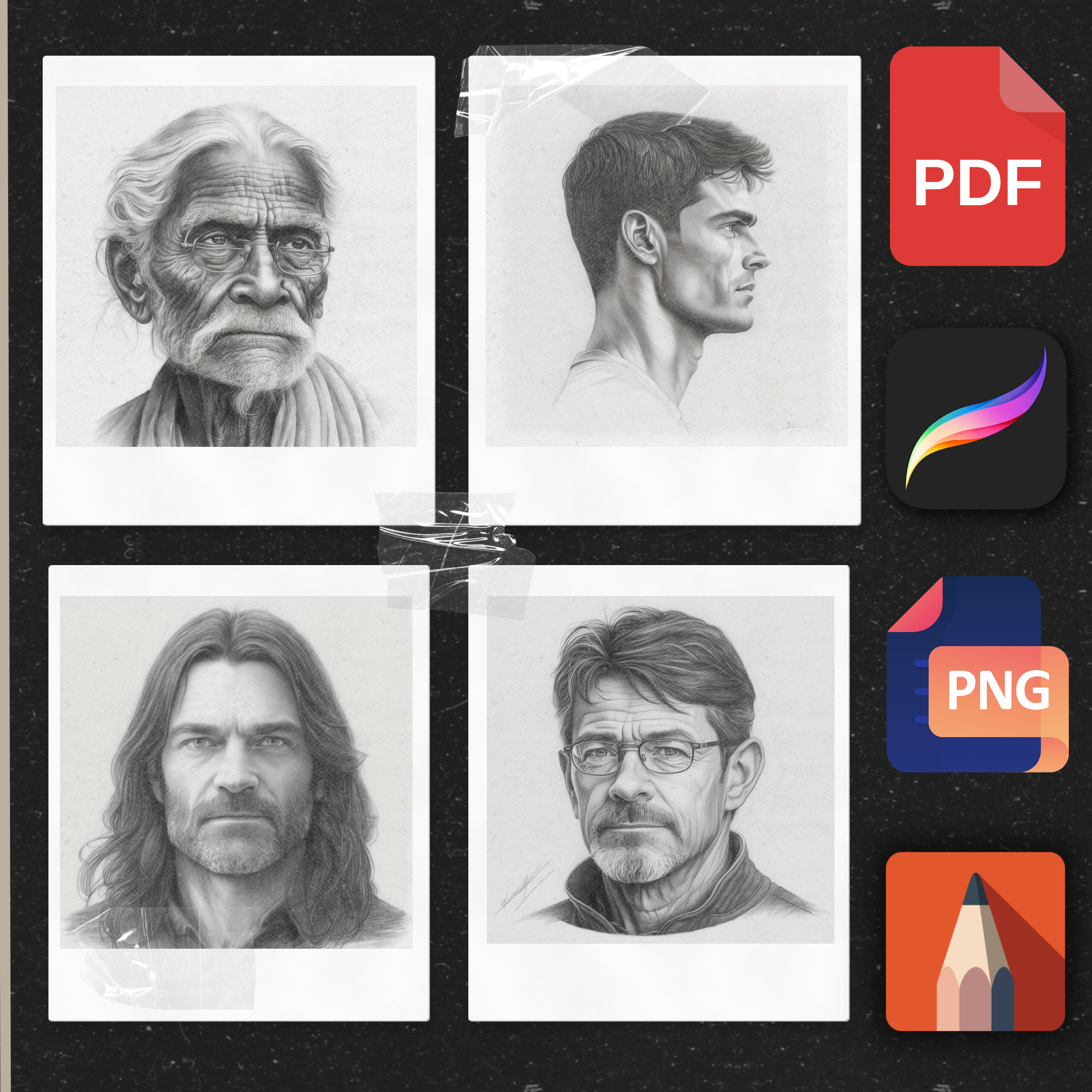 "Visage of Man" - The Male Portraits Collection