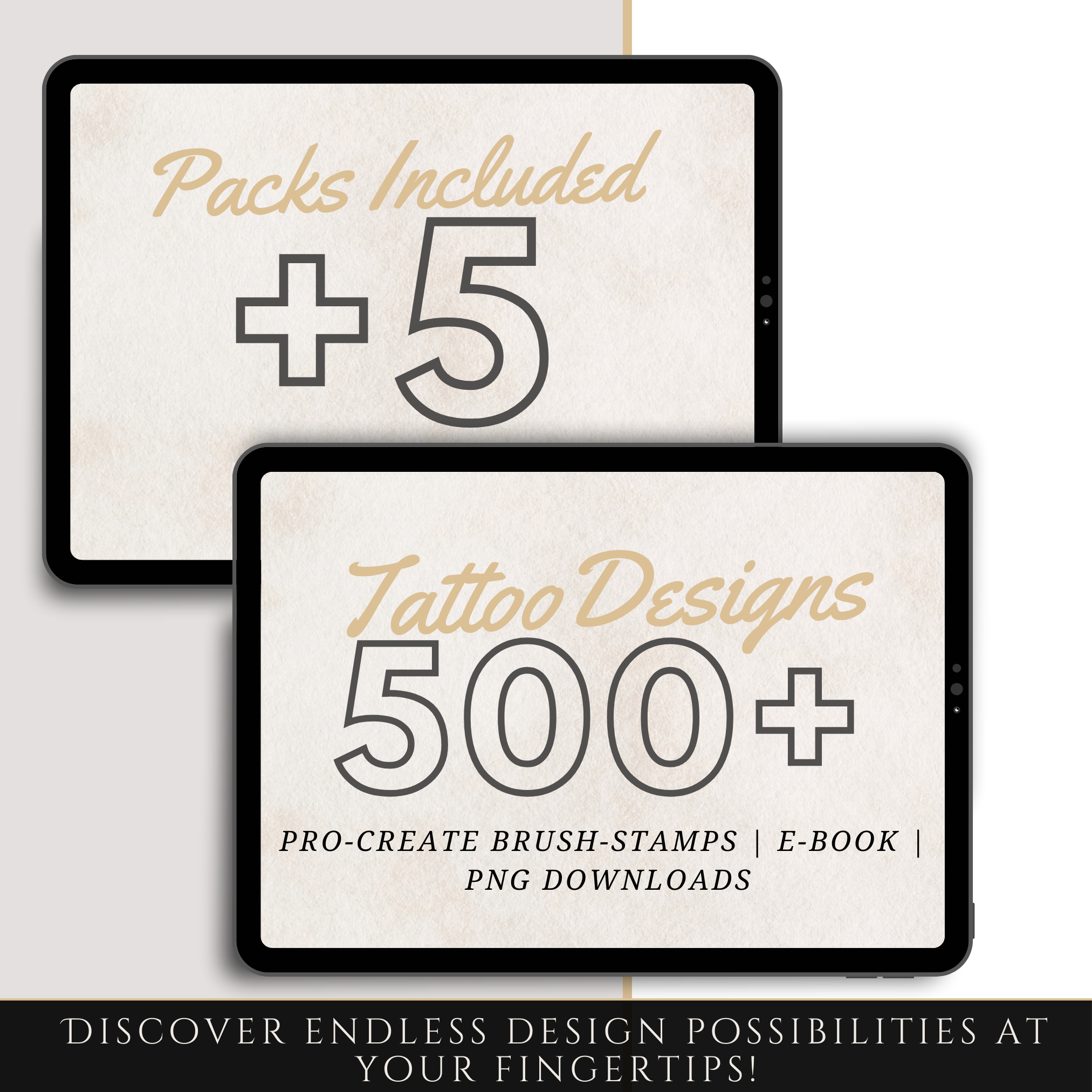 Fineline & Minimalistic Tattoo Mega Bundle – 1,000 Elegant Fineline Designs for Procreate & Sketchbook (Includes 10 Packs, PDF & PNG)