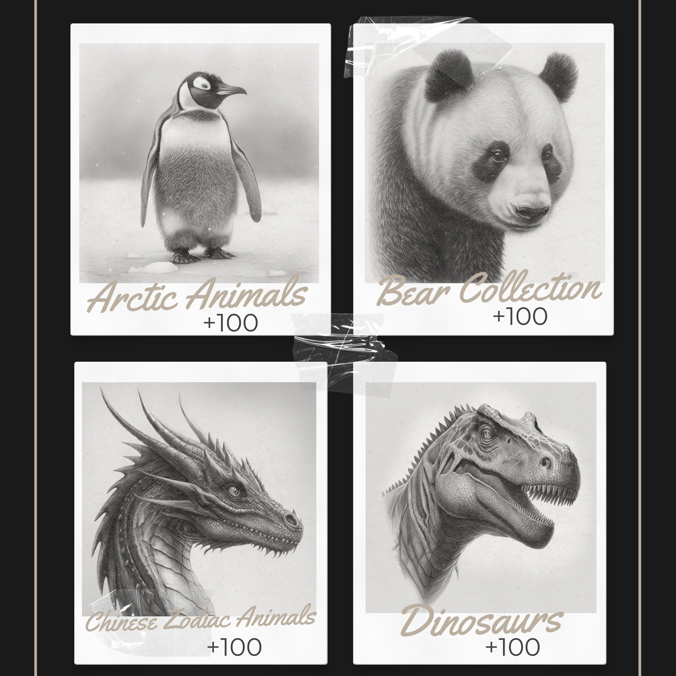 "Animal Kingdom Collection Mega Bundle: The Ultimate Zoological Art Odyssey"