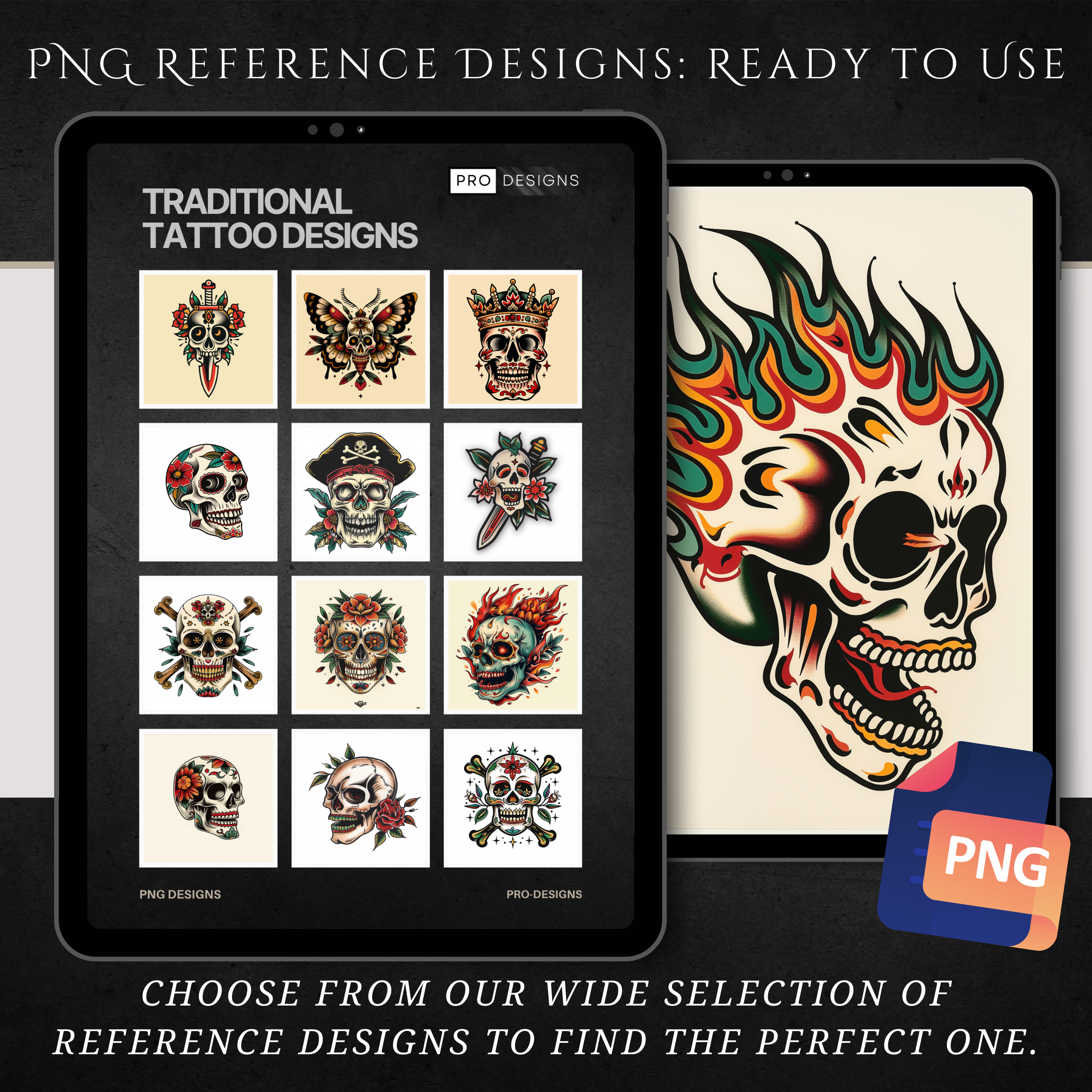 "Traditional Skulls" – Bold & Iconic Tattoo Designs Inspired by Classic Skull Motifs