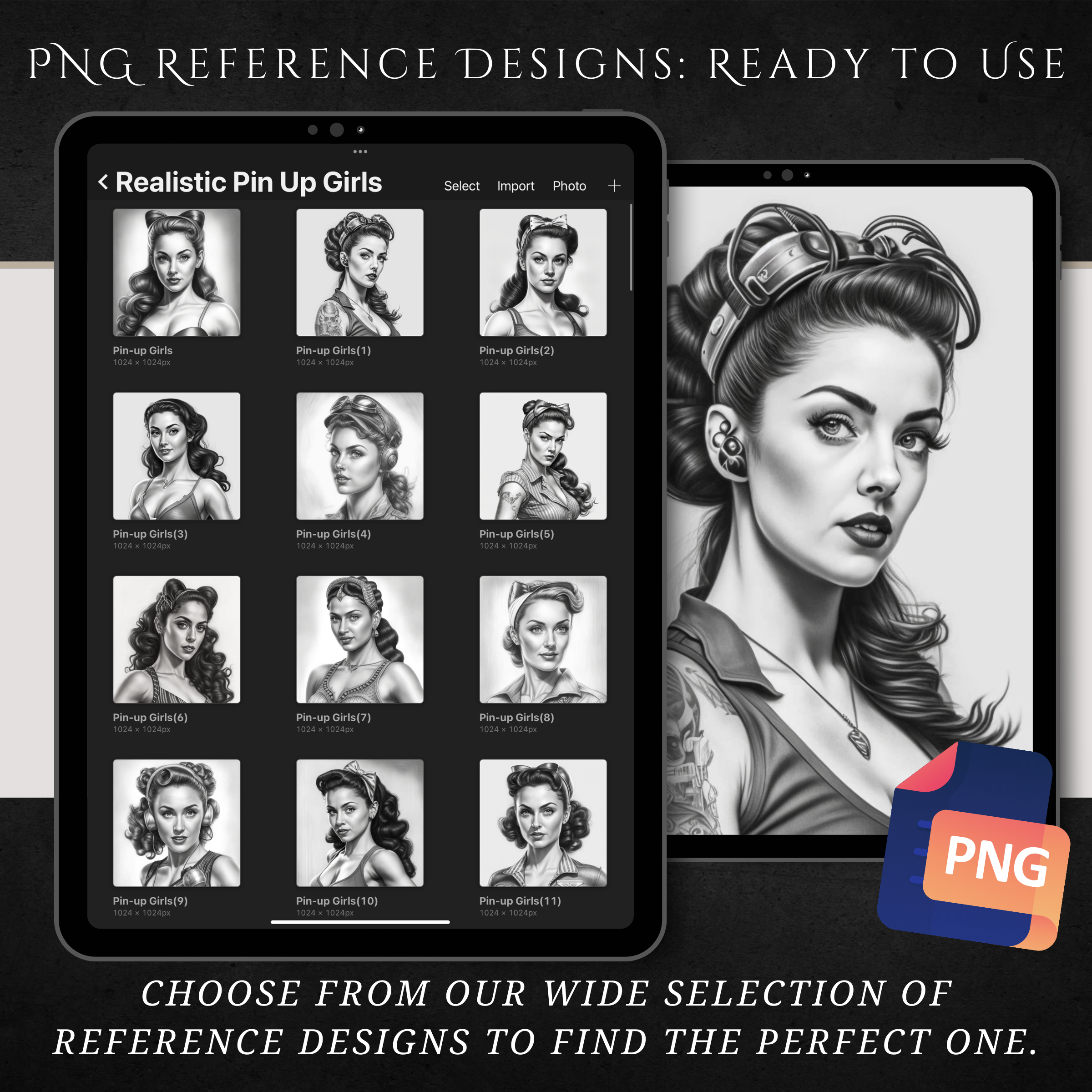 "Retro Allure" - The Realistic Pin-Up Girls Collection