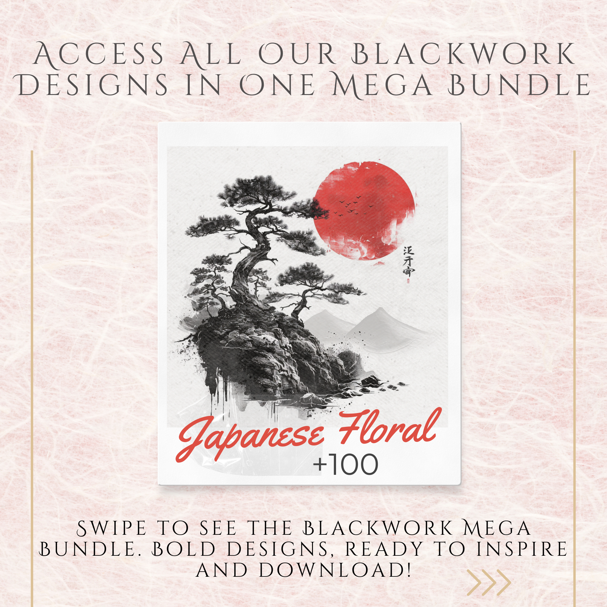 Japanese Tattoo Mega Bundle – 1,000 Traditional Japanese Designs for Procreate & Sketchbook (Includes 10 Packs, PDF & PNG)