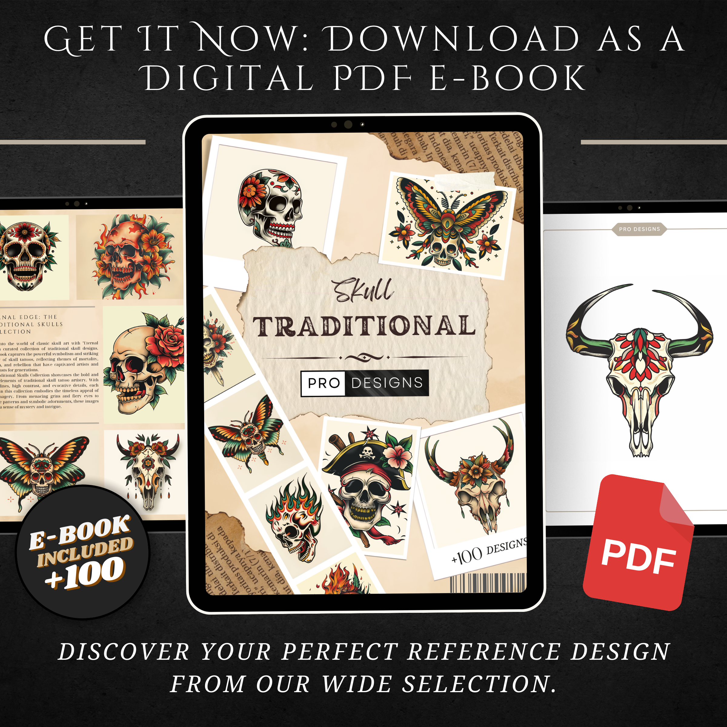 "Traditional Skulls" – Bold & Iconic Tattoo Designs Inspired by Classic Skull Motifs