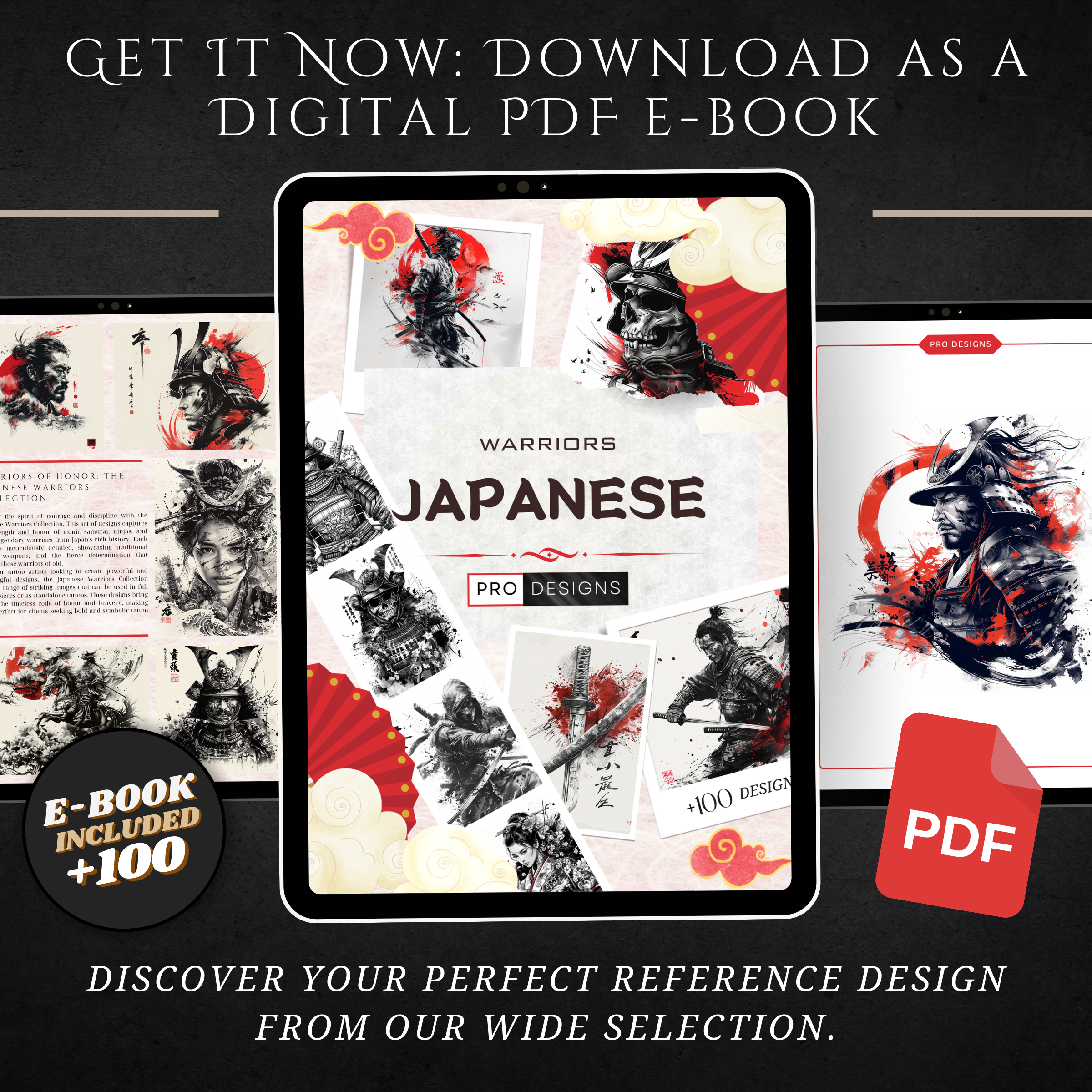 "Japanese Warriors" – Bold Tattoo Designs Inspired by Legendary Samurai and Fighters