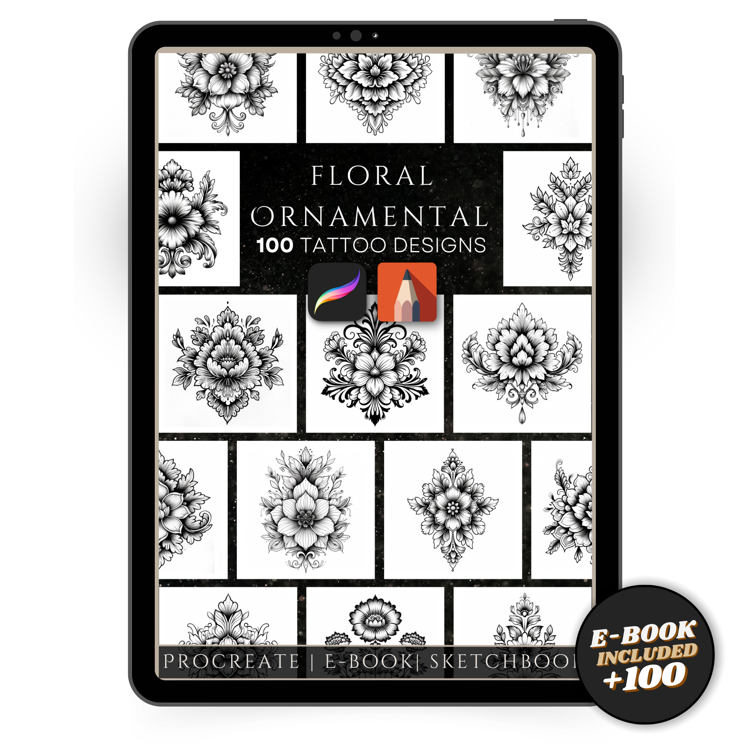 "Ornamental Floral" – Elegant & Decorative Tattoo Designs Inspired by Ornamental Florals