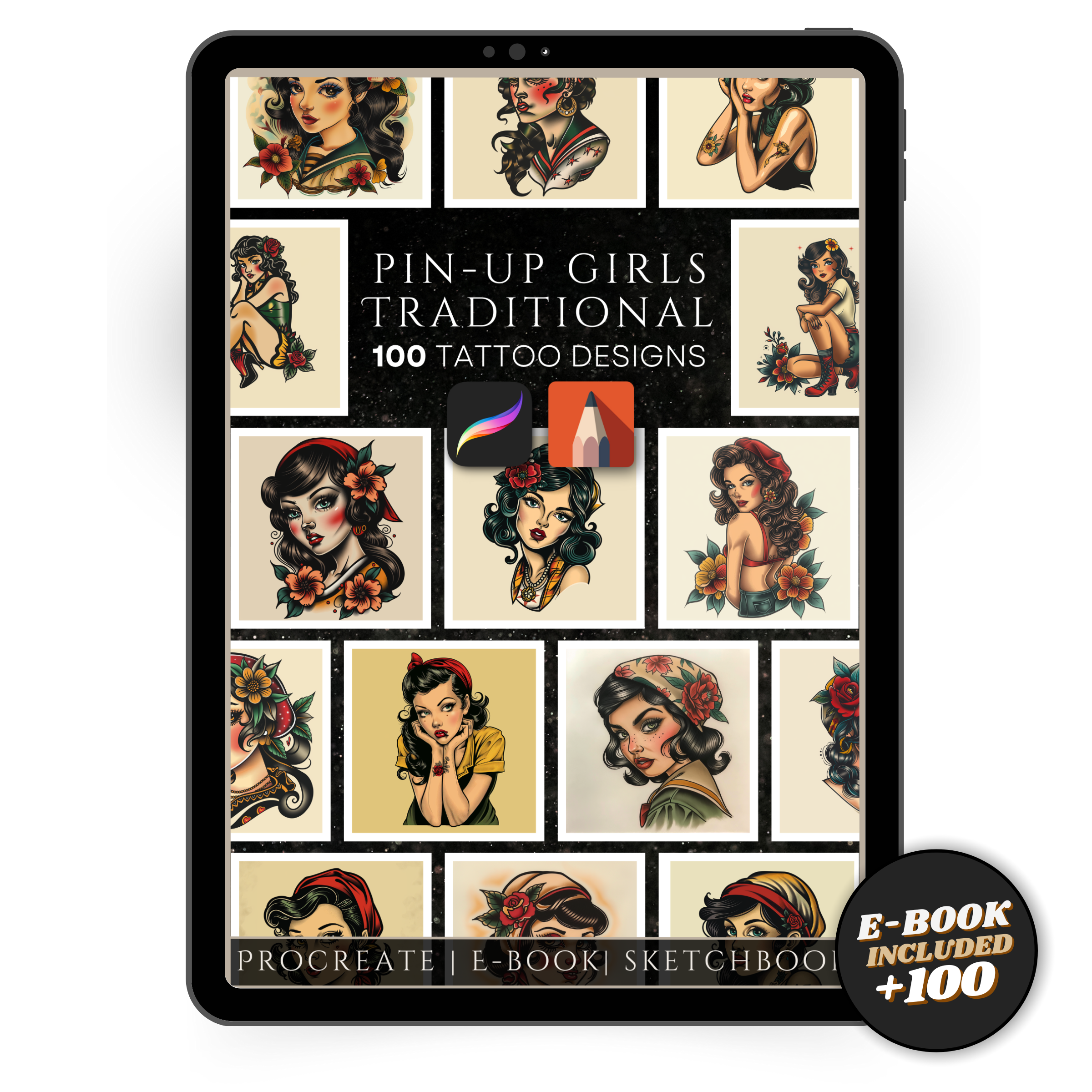 "Traditional Pin-Up Girls" – Bold & Timeless Tattoo Designs Celebrating Classic Pin-Up Art